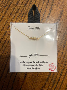 John 14.6 faith necklace