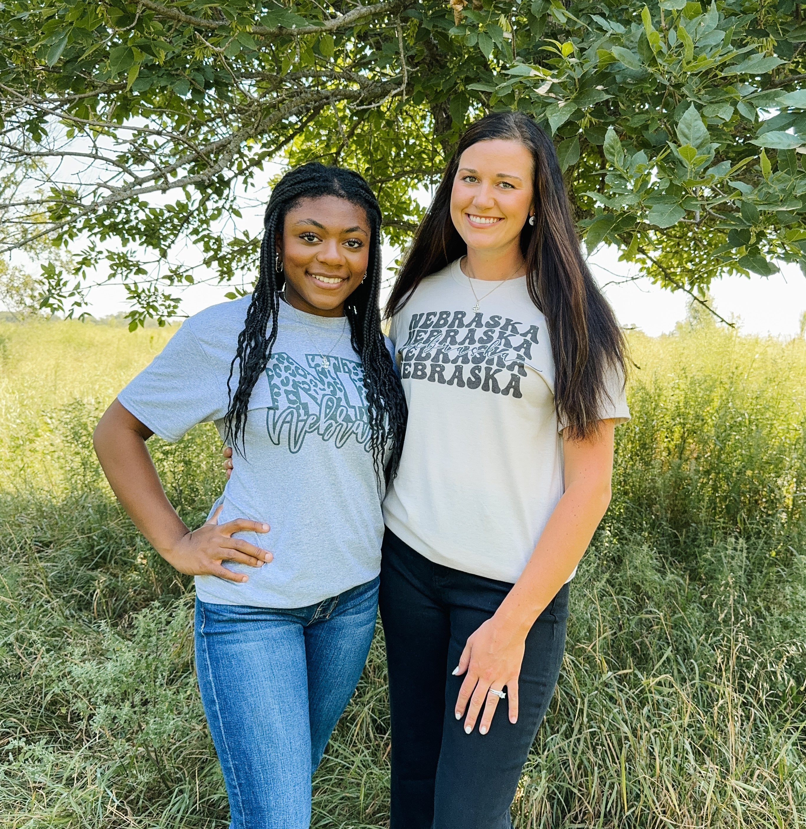 Nebraska x5 Sand Graphic Tee