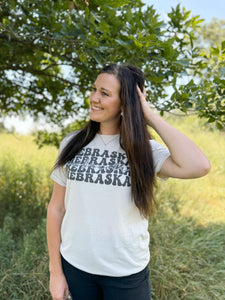 Nebraska x5 Sand Graphic Tee