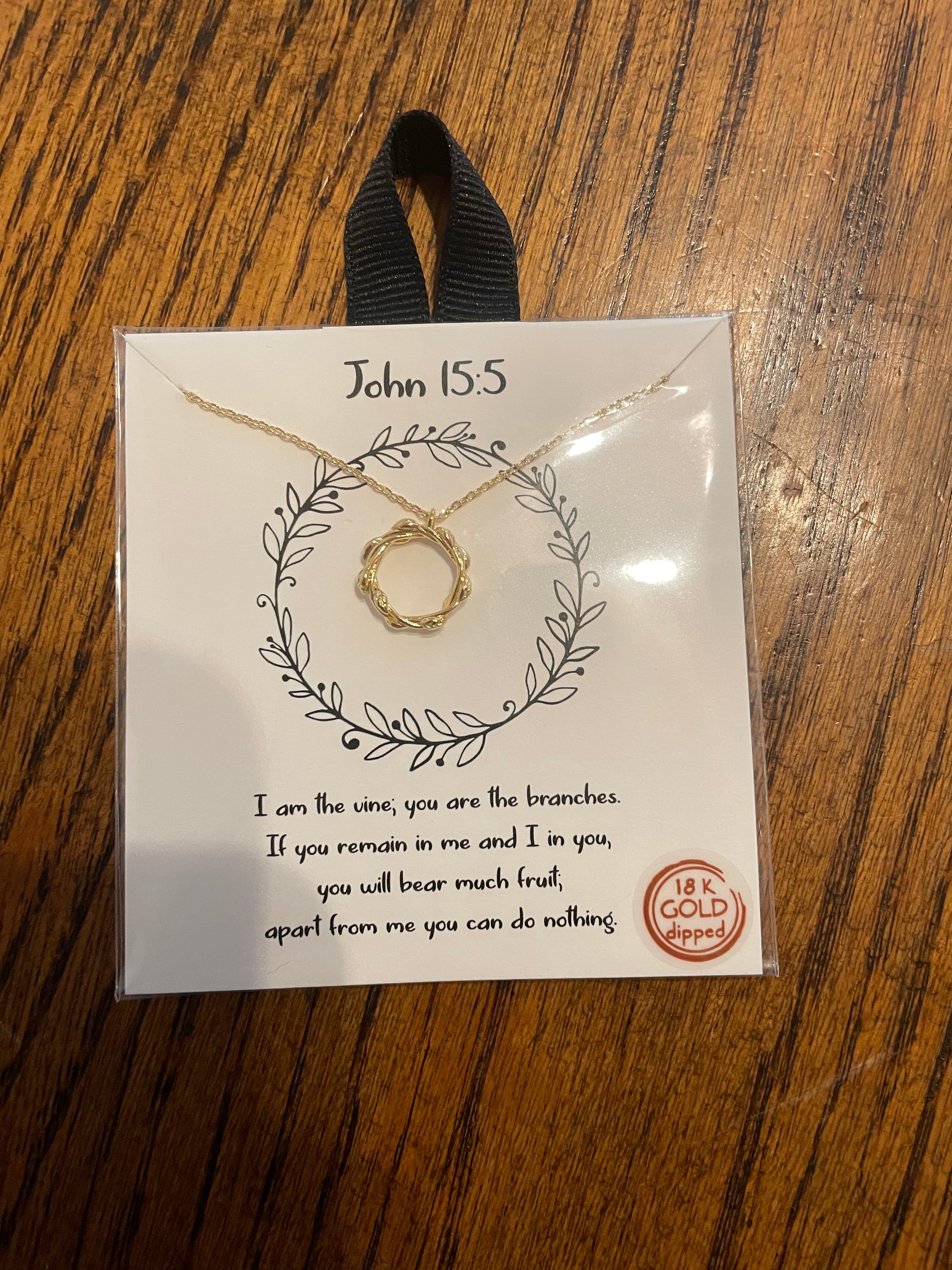 John 15.5 necklace