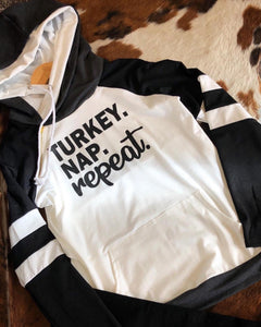 Turkey nap repeat hoodie